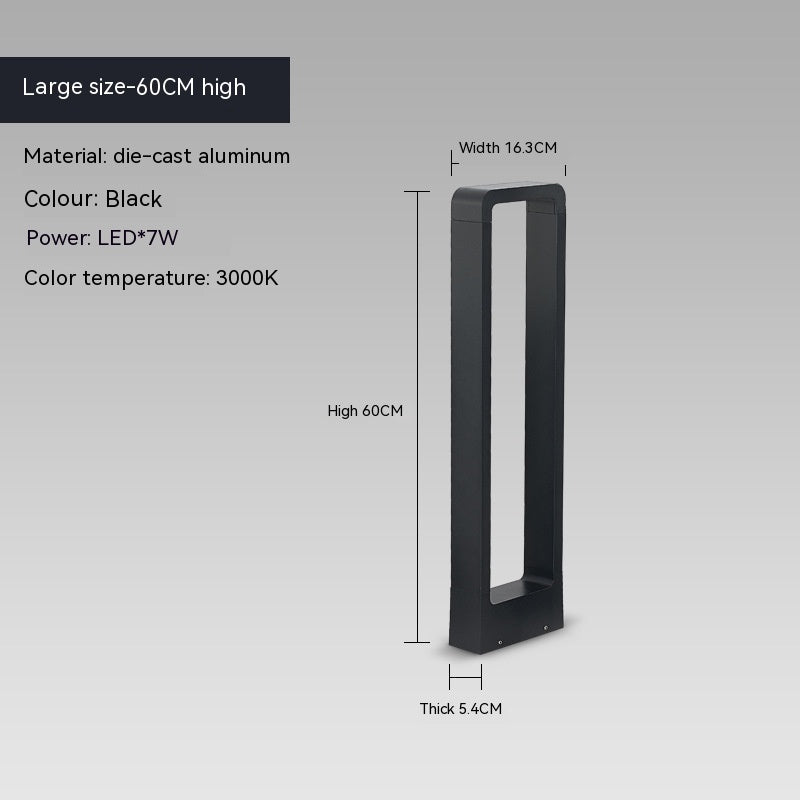 Gartenleuchte aus Aluminium – IP55, verschiedene Höhen