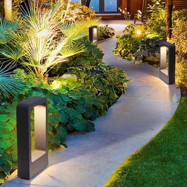 Gartenleuchte aus Aluminium – IP55, verschiedene Höhen